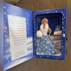 1999 NIB Blue Snowflake Special Edition Snow Sensation Barbie Mattel